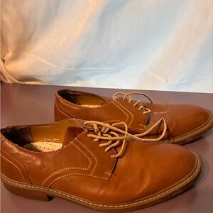 Elegant Tan Leather Men's Oxfords